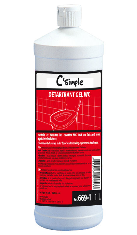 Ref. GFO00044, C'simple detartrant gel wc 1l