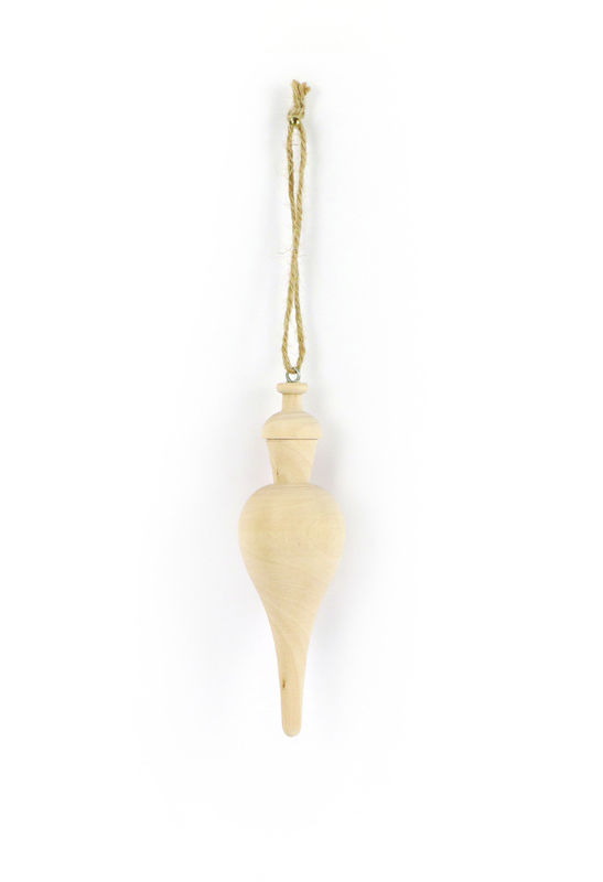 Ref. GRA101182, Boule pointue à suspendre bois, Marron, marque GRAINE CREATIVE
