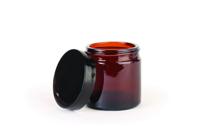 Ref. GRA167410, Pommadier 60 ml verre ambre + couvercle, marque GRAINE CREATIVE
