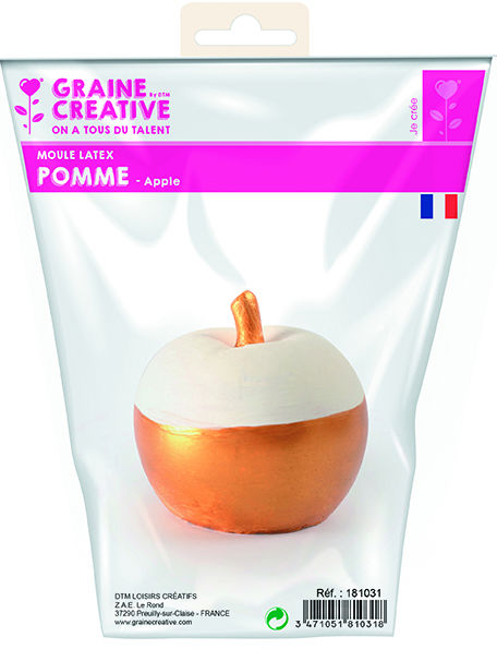 Ref. GRA181031, Moule latex pomme, marque GRAINE CREATIVE