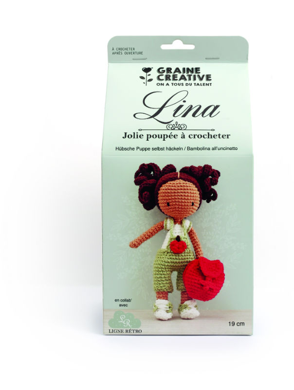 Ref. GRA420285, Kit crochet poupée Lina, marque GRAINE CREATIVE