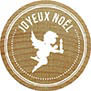 Ref. GRAWF7003, Tampon bois Woodies joyeux Noël ange, marque WOODIES