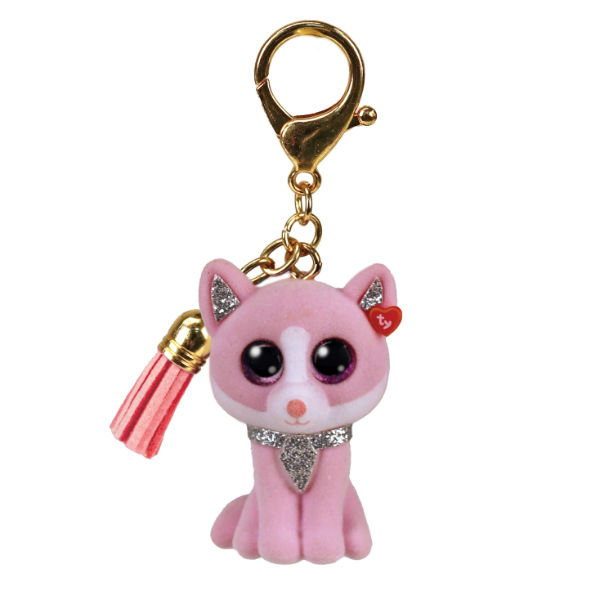 Ref. JURTY25065, Porte clé peluche Ty Mini Boos chat Fiona, marque TY