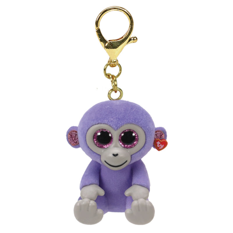 Ref. JURTY25070, Porte clé peluche Ty Mini Boos singe Grapes, marque TY