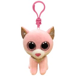 Ref. JURTY35247, Porte clé peluche TY Beanie Boo's chat Fiona, marque TY