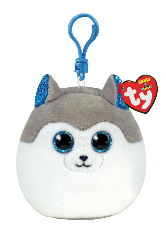Ref. JURTY39562, Porte clé peluche Ty Squish A Boos chien Slush, marque TY
