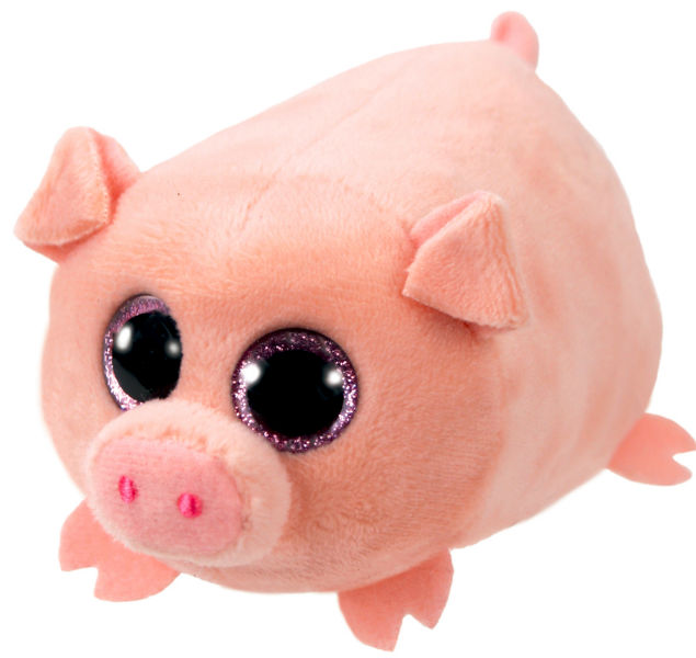 Ref. JURTY41248, Petite peluche Ty cochon Curly, marque TY