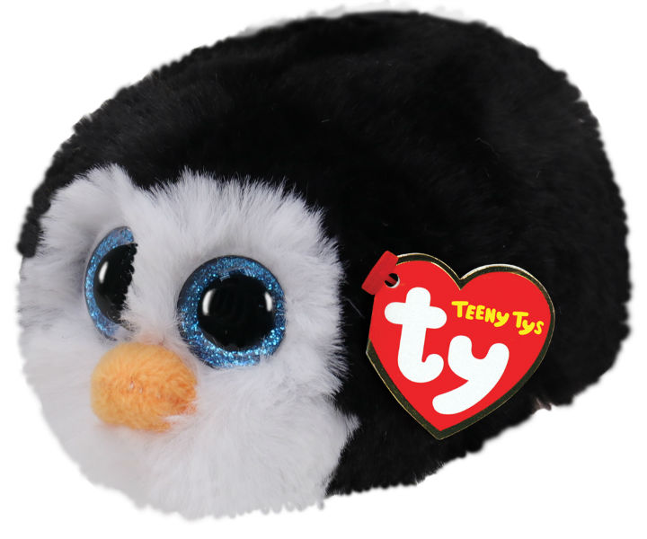 Ref. JURTY41258, Petite peluche Ty pingouin Waddles, marque TY