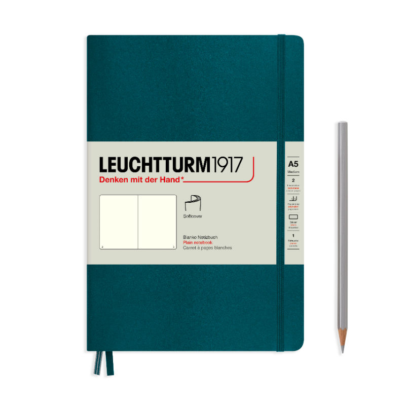 Image de  Carnet Leuchtturm souple A5 uni caraïbe 