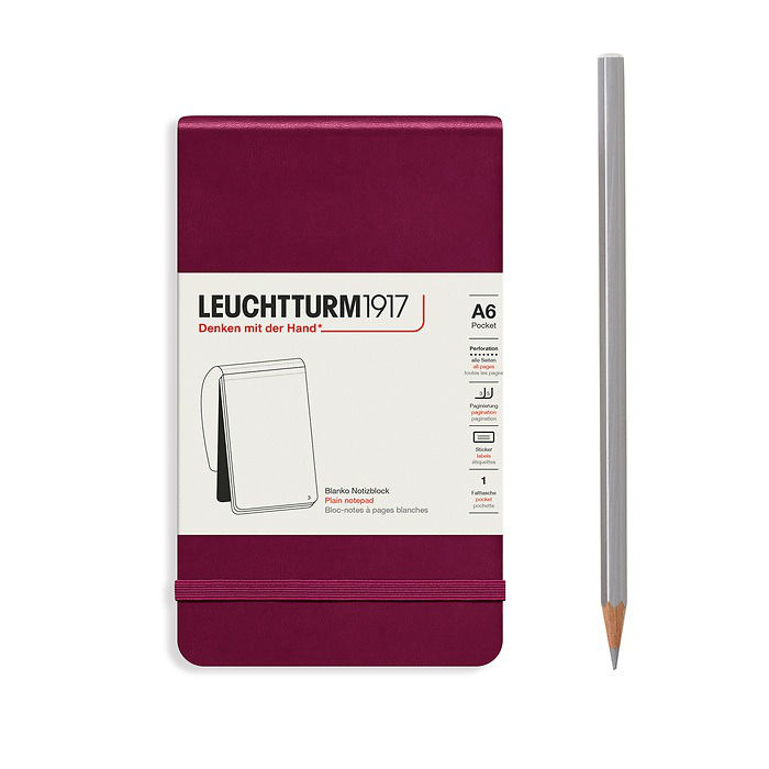 Image de  Carnet Leuchtturm Reporter A6 uni bordeaux 