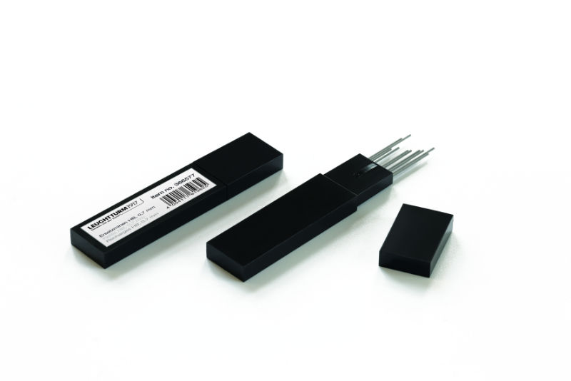 Ref. LEU366577, Lot 12 rech porte-mines Leuchtturm Drehgriffel 0,7, Assorties, marque LEUCHTTURM