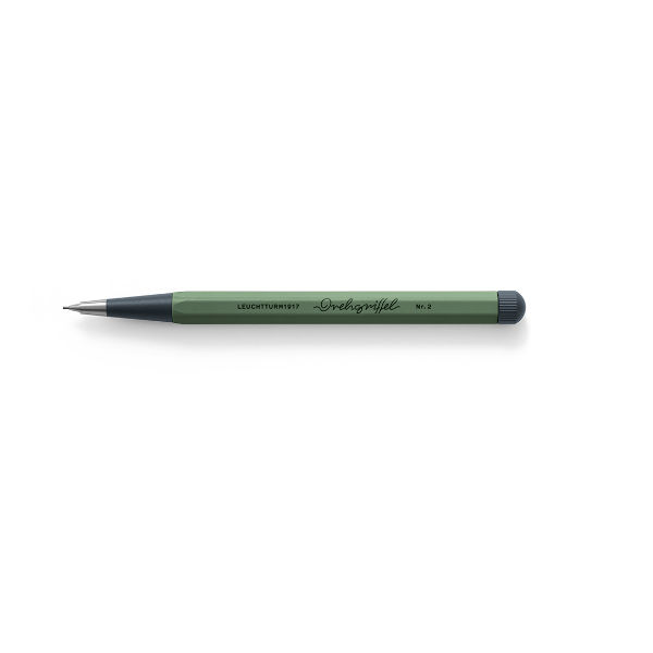 Ref. LEU368268, Porte mines Leuchtturm Drehgriffel olive, Vert, marque LEUCHTTURM