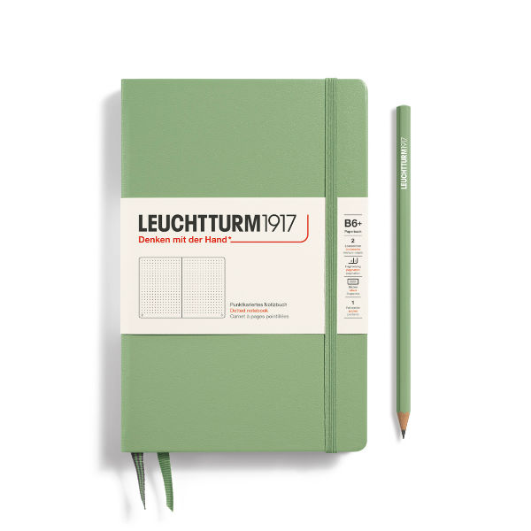 Image de  Carnet Leuchtturm B6+ pointillés sauge 