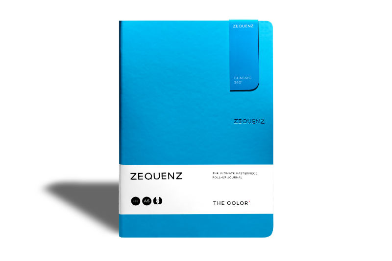 Ref. LMG360TCJA5LITEOND, Carnet A5 Zequenz classic 360° pointillés océan, Bleu, marque ZEQUENZ