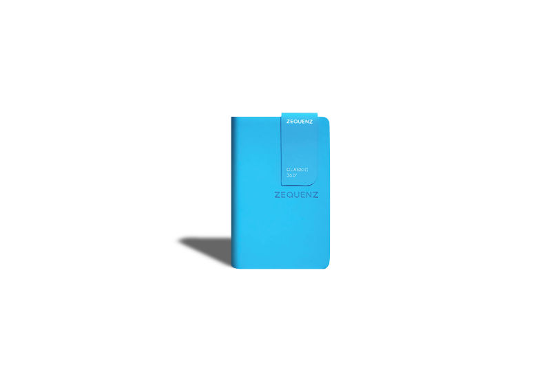 Ref. LMG360TCJA7ONR, Carnet A7 Zequenz classic 360° ligné océan, Bleu, marque ZEQUENZ