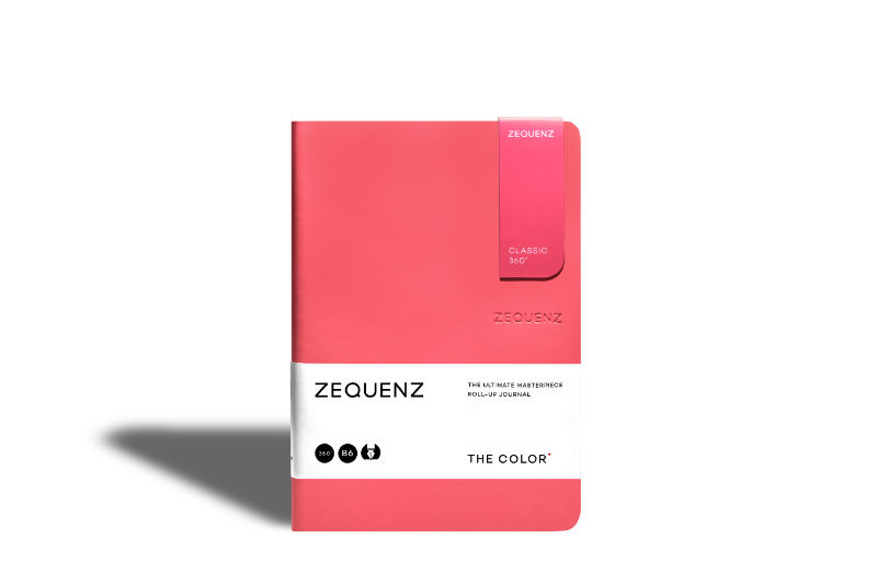 Ref. LMG360TCJB6LITECLR, Carnet B6 Zequenz classic 360° ligné corail, Rose, marque ZEQUENZ
