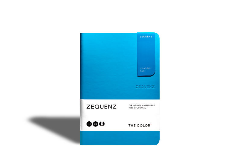 Ref. LMG360TCJB6LITEOND, Carnet B6 Zequenz classic 360° pointillés océan, Bleu, marque ZEQUENZ