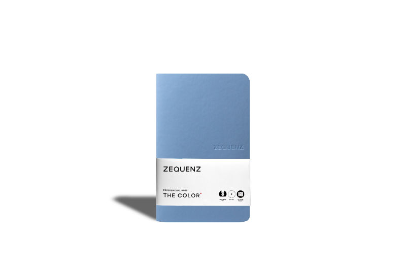 Ref. LMG360TCJNOTELBR, Carnet Zequenz Professional Note ligné bleu clair, Bleu, marque ZEQUENZ