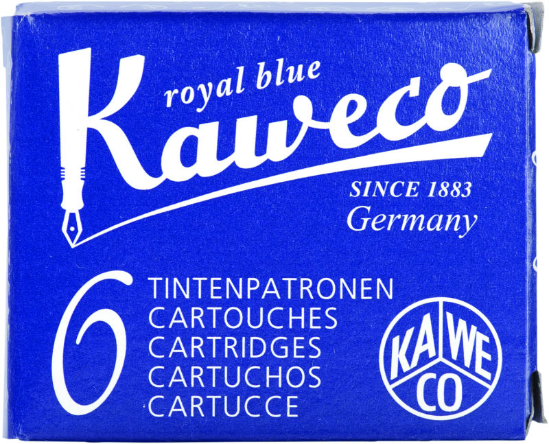 Ref. OBE263061, Boîte 6 cartouches encre bleu roi, Bleu, marque KAWECO