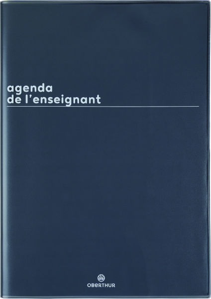 Ref. OBE61964, Agenda semainier de l'enseignant Boréal noir, Noir, marque OBERTHUR