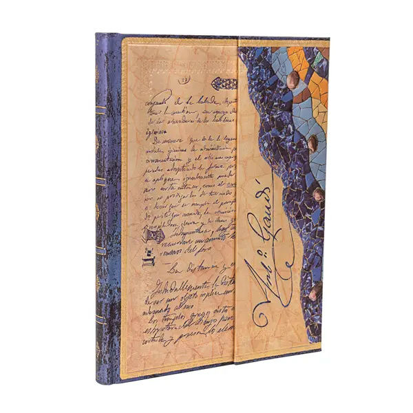 Ref. PAP97785, Carnet Gaudi manuscrit de reus - Ultra - Ligné -144 pages, marque PAPERBLANKS