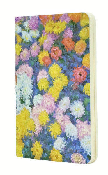 Ref. PAPCBD6276, Cahier A6 80 pages pointillé les chrysanthèmes de Monet, marque PAPERBLANKS