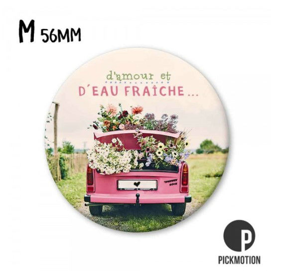 Image de  Magnet diam 56mm d'amour fraÎche 