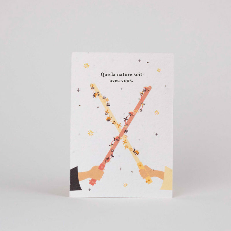 Ref. RESFRST269, Carte plantable - Que la nature soit avec vous, marque RESETEA