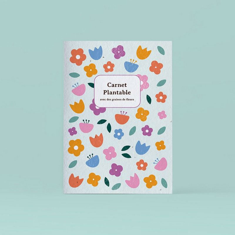 Ref. RESFRST448, Carnet plantable avec des graines de fleurs, marque RESETEA