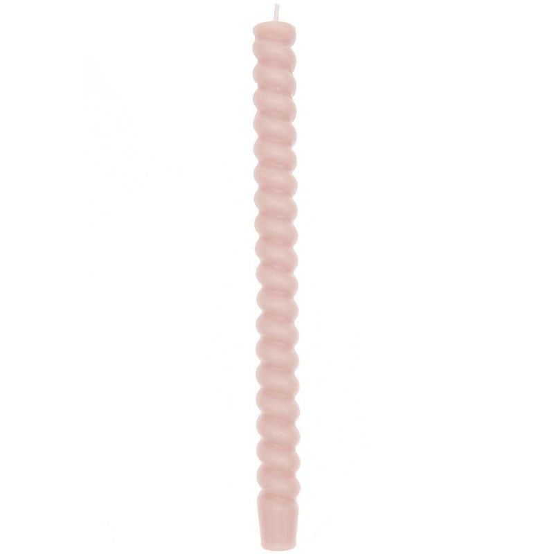 Ref. RIC400177, Bougie spirale 28cm poudre, Rose, marque RICO DESIGN