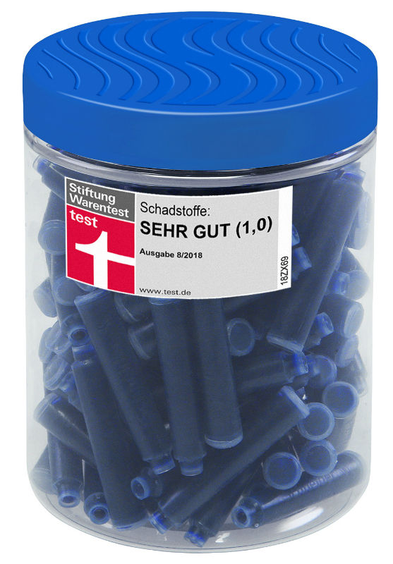 Ref. SCH6803, Pot 100 cartouches encre bleu