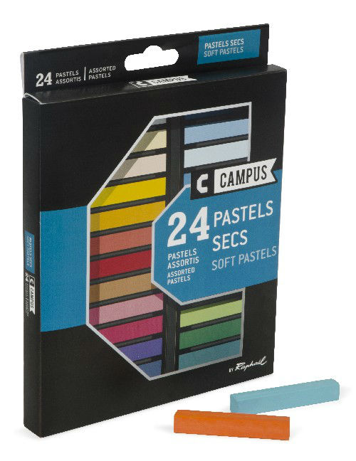 Ref. SENK60B24, Boite 24 crayons pastels sec campus, marque SENNELIER