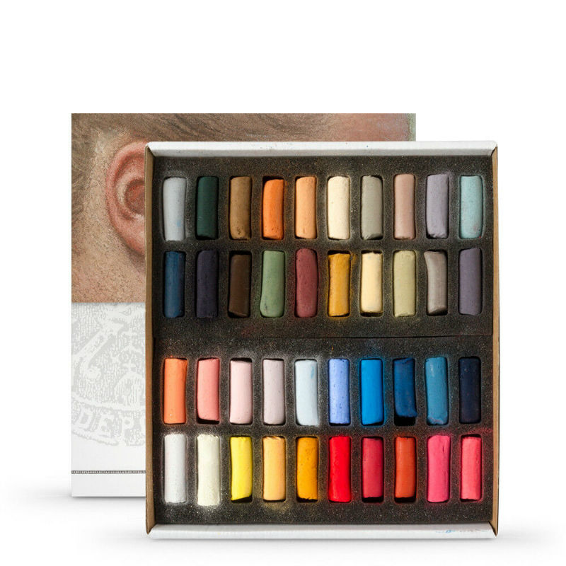 Ref. SENN13223700, Boite 40 demi pastels ecu portrait, marque SENNELIER