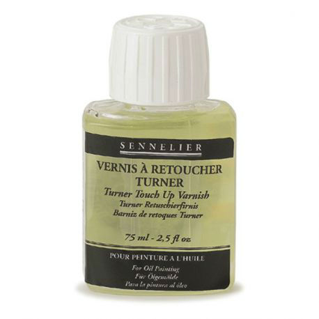 Ref. SENN13518175, Flacon 75 ml vernis retoucher turner huile, marque SENNELIER