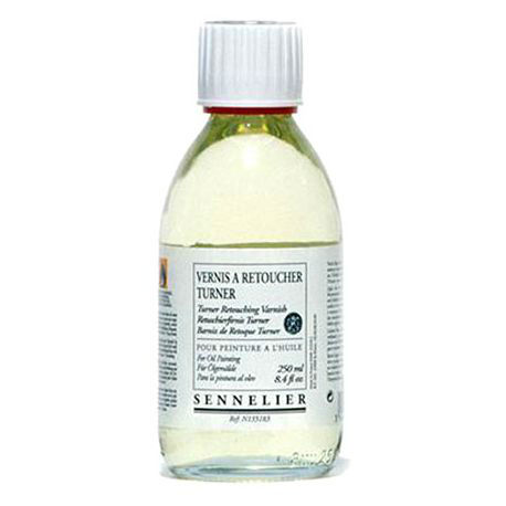 Ref. SENN135183, Flacon 250 ml vernis retoucher turner huile, marque SENNELIER