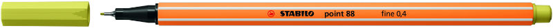 Ref. STA8867, Stylo-feutre Stabilo Point 88  jaune moutarde, Jaune, marque STABILO
