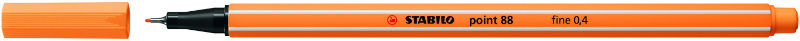 Ref. STA8885, Stylo-feutre Stabilo Point 88  orange papaye, Orange, marque STABILO
