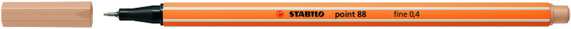 Ref. STA8886, Stylo-feutre Stabilo Point 88  rose nude, Rose, marque STABILO