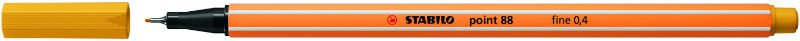Ref. STA8887, Stylo-feutre Stabilo Point 88  jaune curry, Jaune, marque STABILO